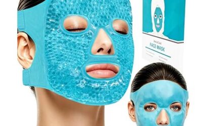 Contoured Cooling Gel Eye Mask for Rhinoplasty Recovery